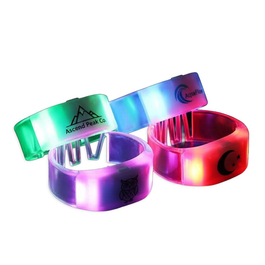 Glow Bangle Wristbands - Custom Coasters Now