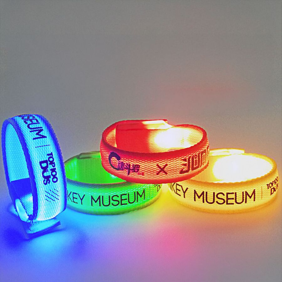 Glow Velcro Wristbands - Custom Coasters Now