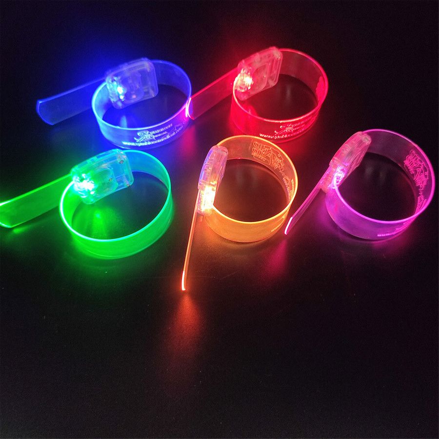 Light Up Plastic Wristbands - Custom Coasters Now