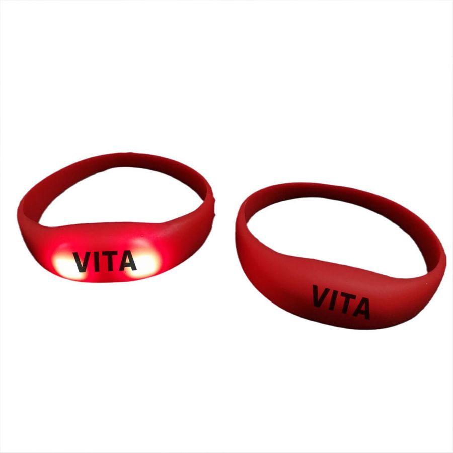 Light Up Silicone Wristbands - Custom Coasters Now