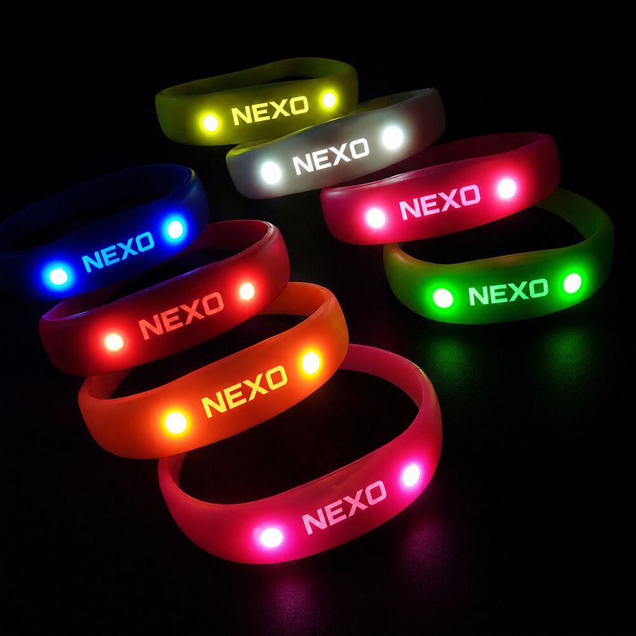 Light Up Silicone Wristbands - Custom Coasters Now