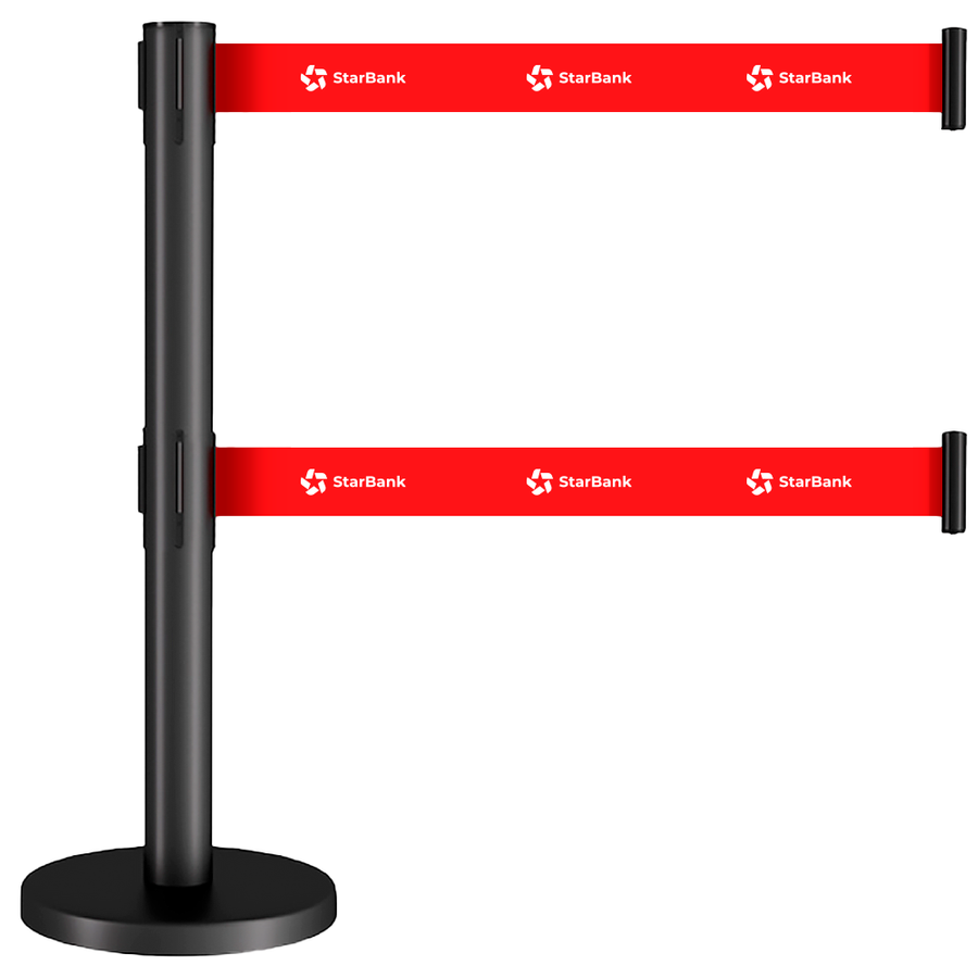 Dual Belts Stanchions - Custom Coasters Now
