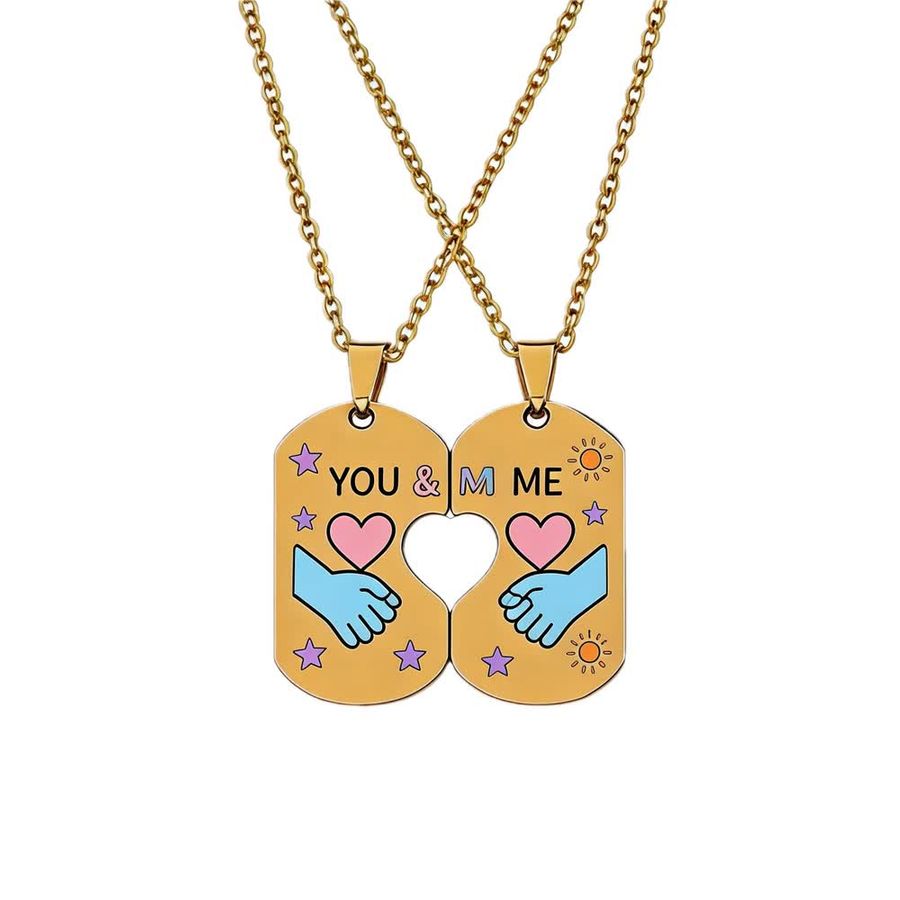 Couple Necklaces - Custom Coasters Now