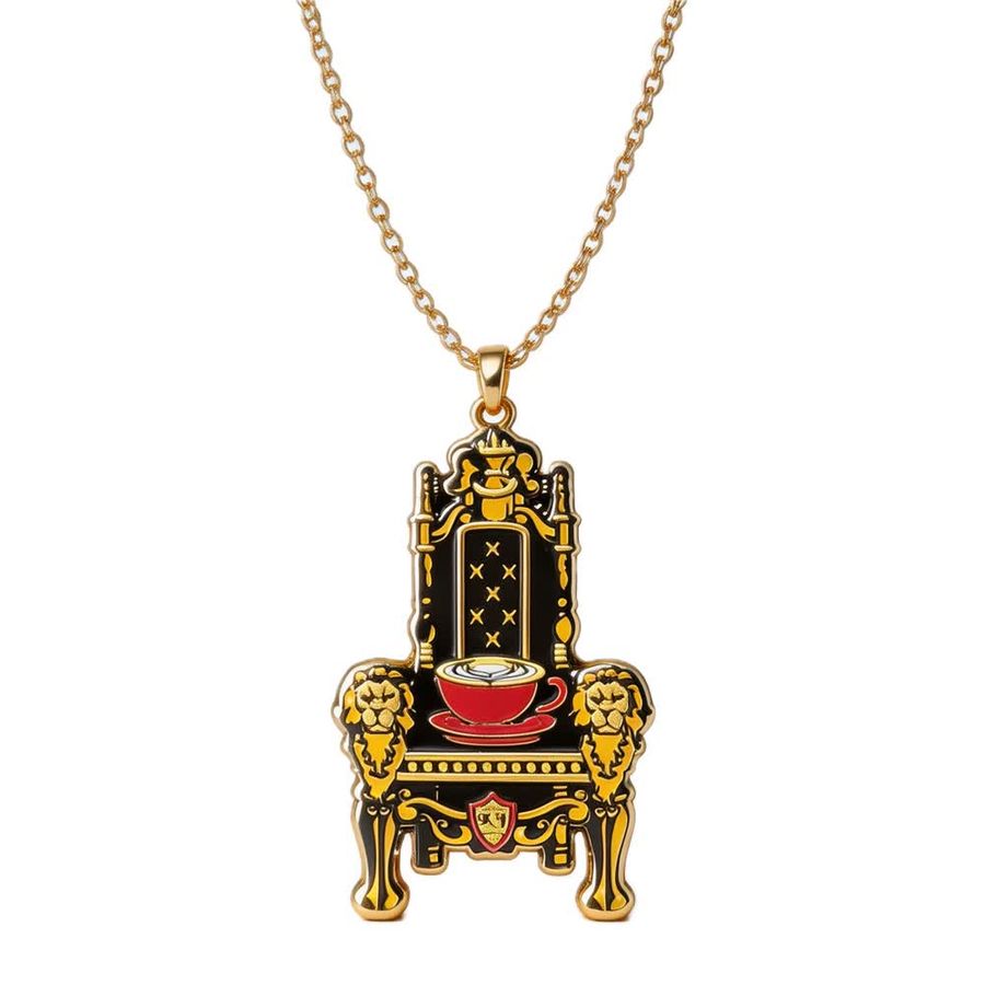 Hard Enamel Charm Necklaces - Custom Coasters Now