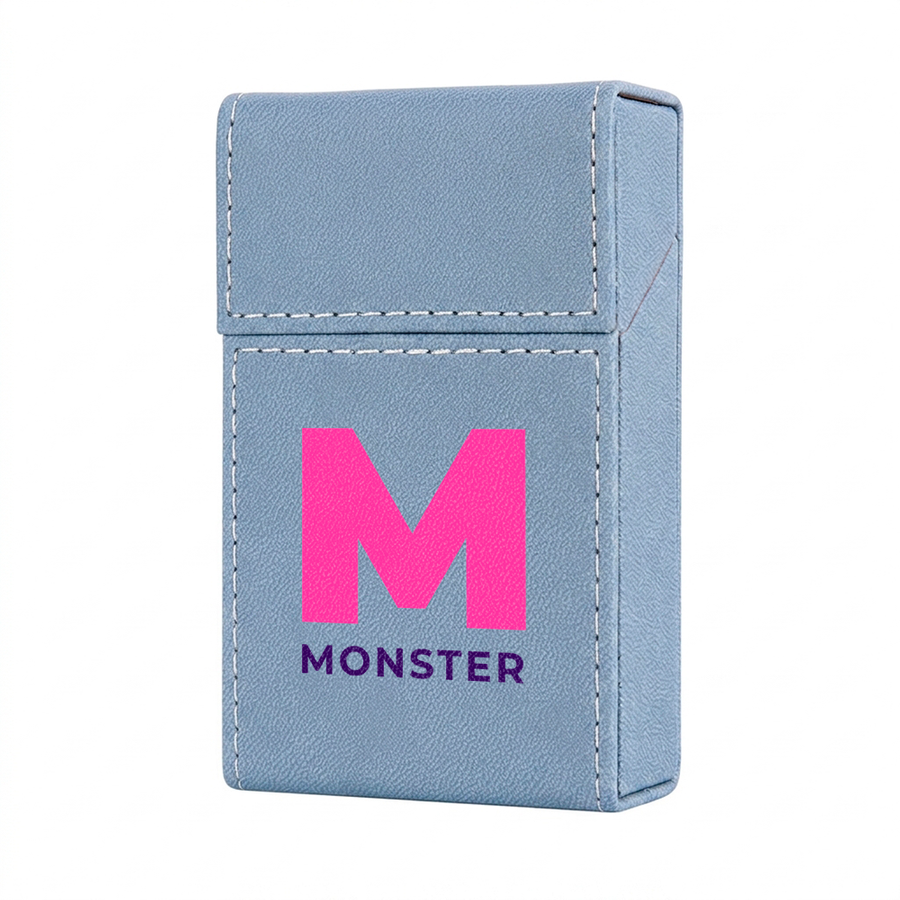 Flip Top PU Leather Full Bag Cigarette Cases - Custom Coasters Now