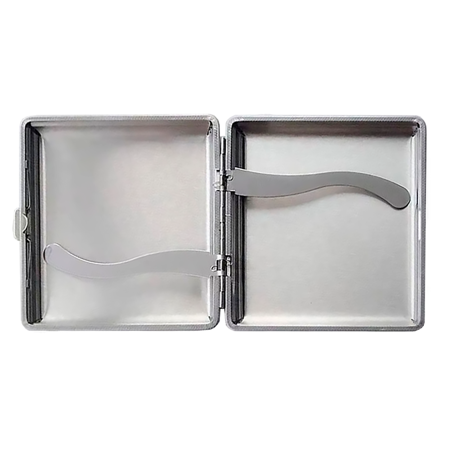 Leather Grain Metal Cigarette Cases - Custom Coasters Now