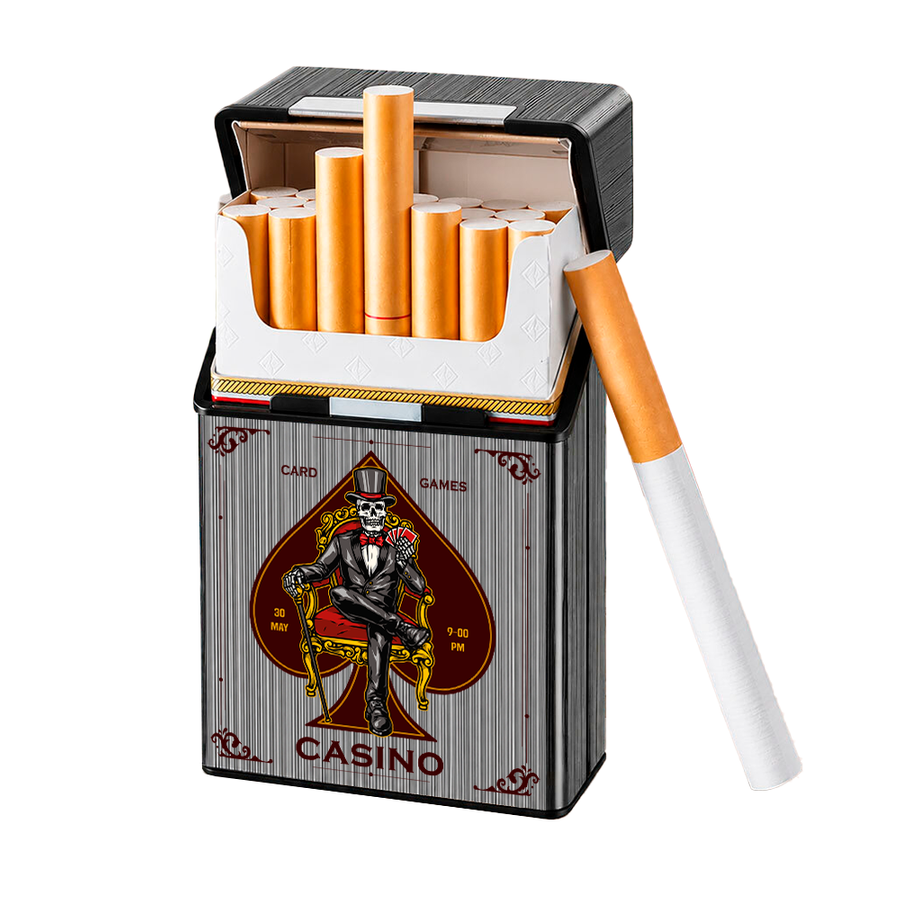 Metal Lid Cigarette Cigarette Cases - Custom Coasters Now