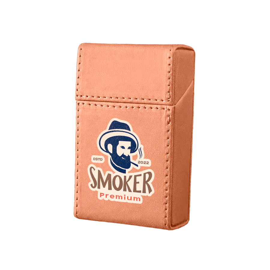 Flip Top PU Leather Full Bag Cigarette Cases - Custom Coasters Now