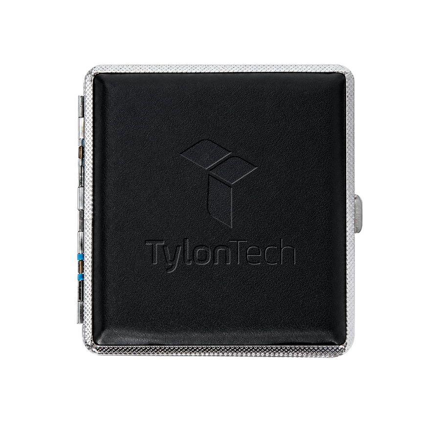 Leather Grain Metal Cigarette Cases - Custom Coasters Now