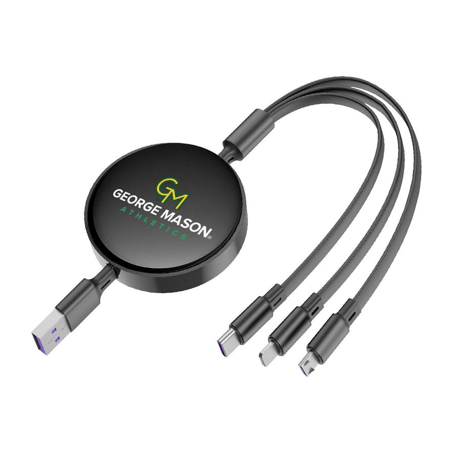 Soft Silicone 3-in-1 Charging Cables - Custom Coasters Now