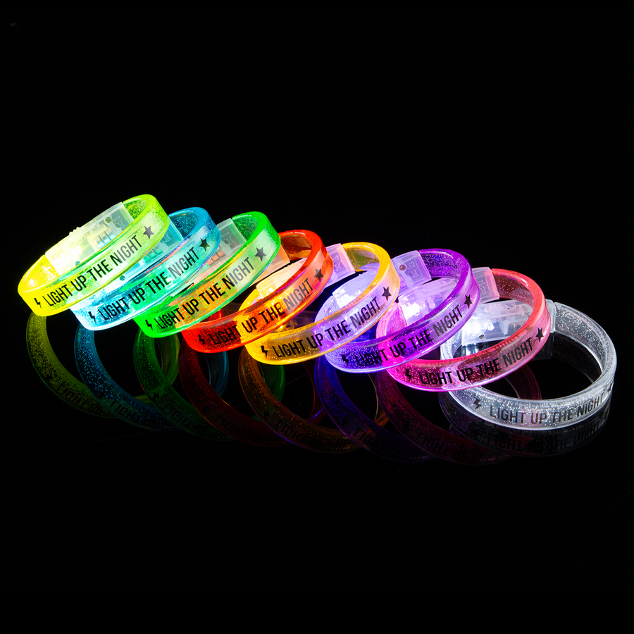 Custom Acrylic Glow Bracelets - Custom Coasters Now